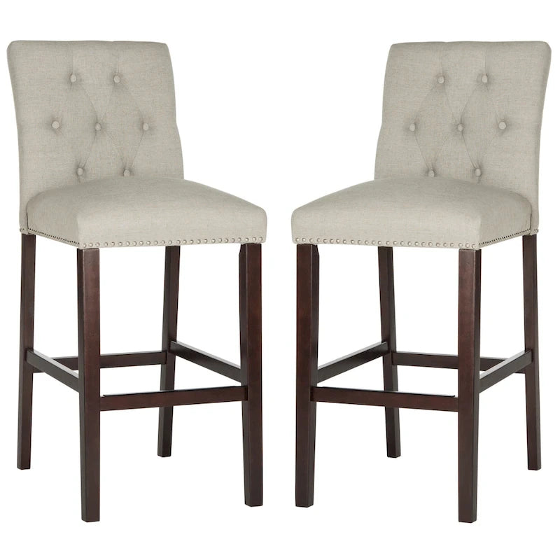 SAFAVIEH Jelka 31.5 Inch Bar Stool (Set of 2) - 19 x 20 x 44 - 19Wx23Dx44H