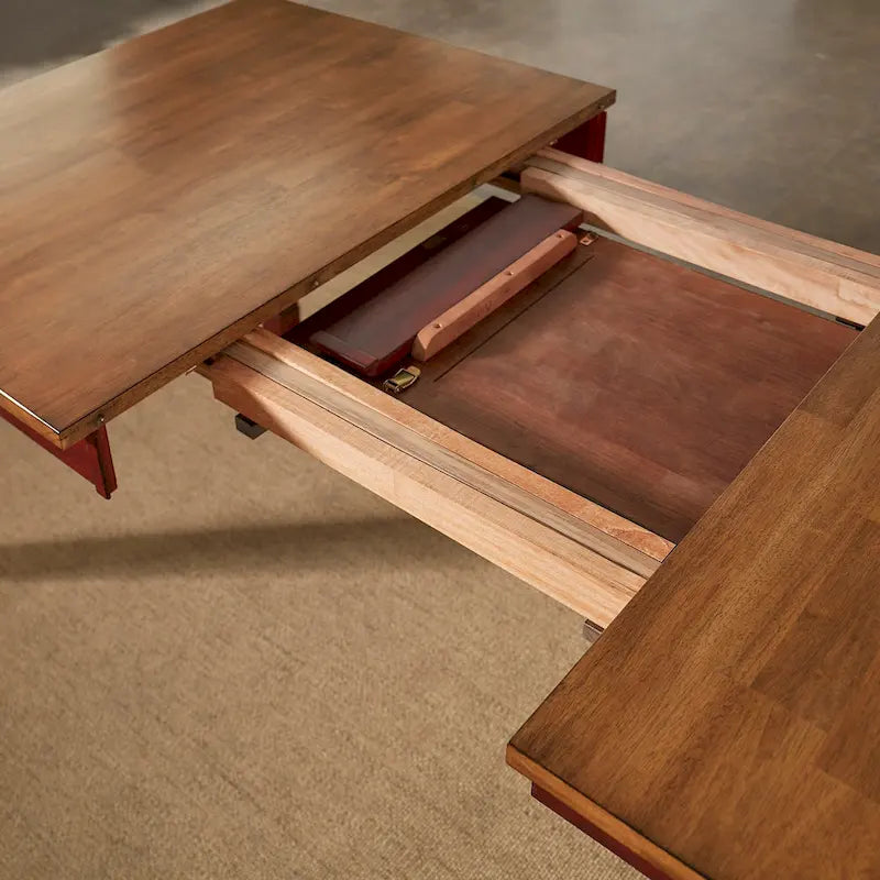 Vikos Solid Wood 64-82 Extendable Dining Table