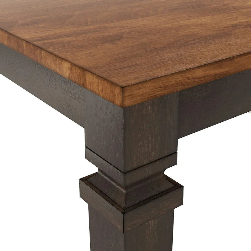 Vikos Solid Wood 64-82 Extendable Dining Table
