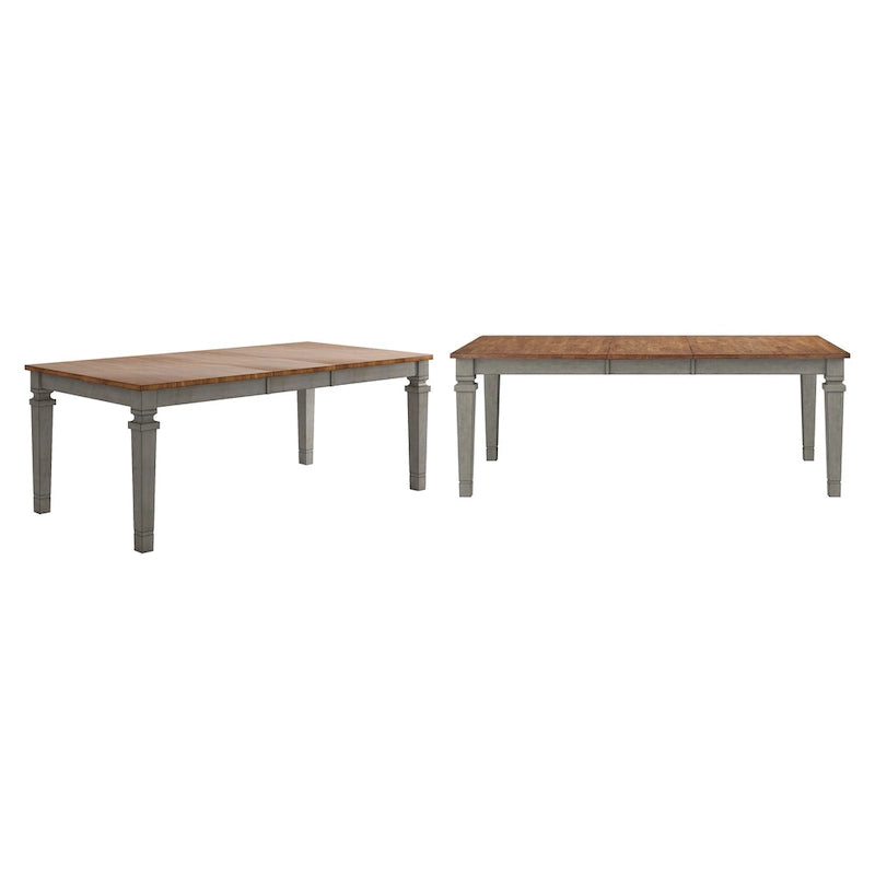 Vikos Solid Wood 64-82 Extendable Dining Table