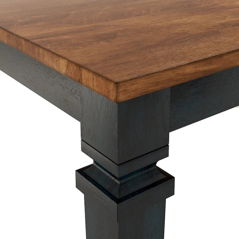 Vikos Solid Wood 64-82 Extendable Dining Table