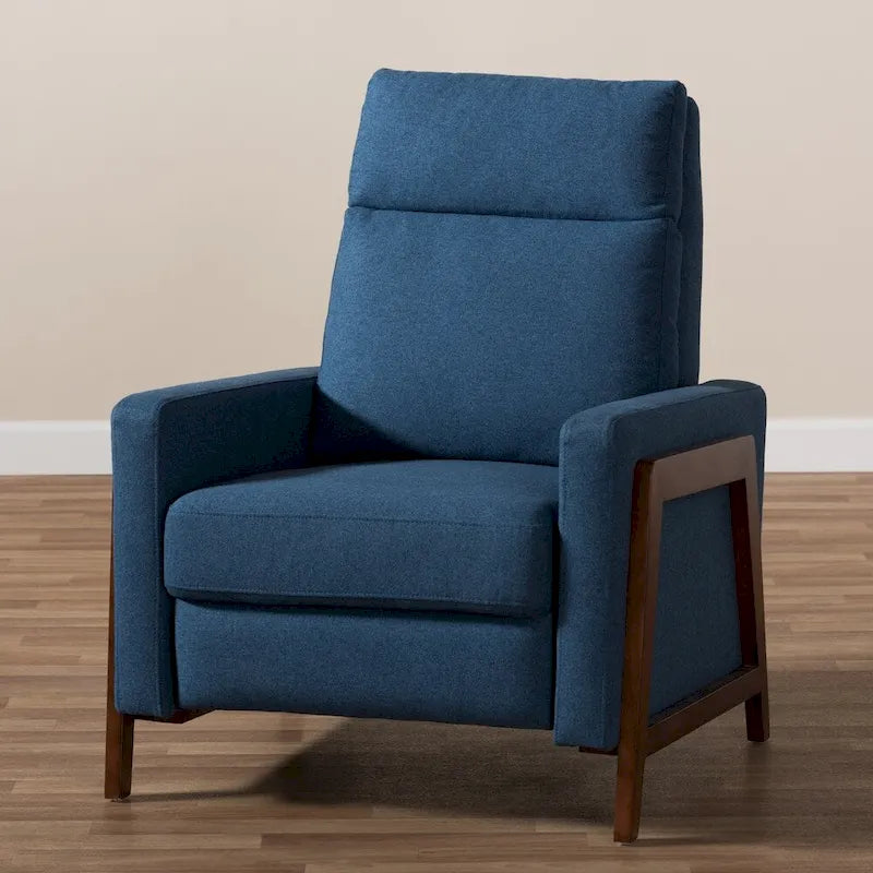 Mid-century Fabric Recliner by Baxton Studio