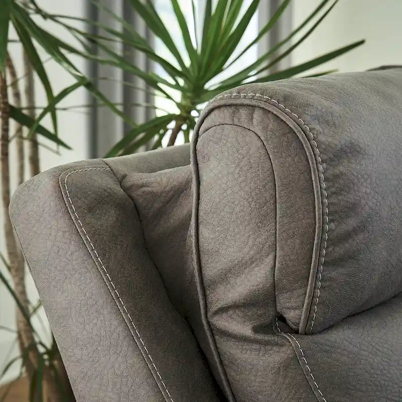 Signature Design by Ashley Starbot Gray 7-Piece Power Reclining Sectional - 112W x 112D x 42H