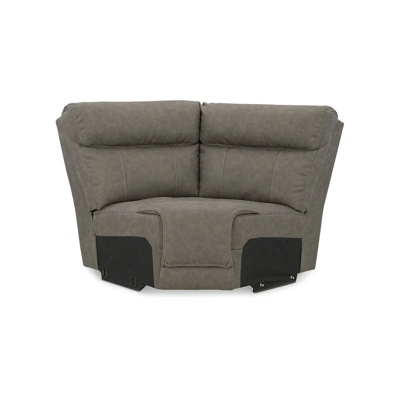 Signature Design by Ashley Starbot Gray 5-Piece Power Reclining Sectional - 131W x 131D x 42H