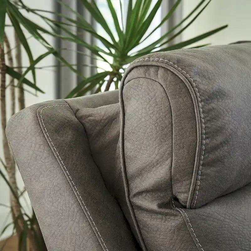 Signature Design by Ashley Starbot Gray 5-Piece Power Reclining Sectional - 131W x 131D x 42H