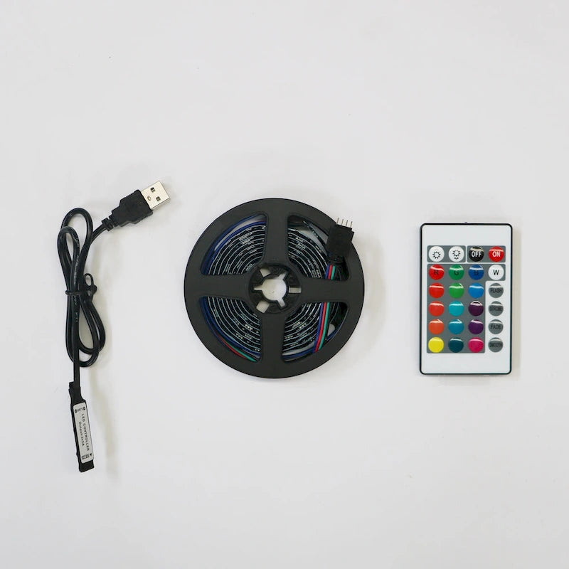 Modern 51-in Glass Shelf Storage TV Stand for TVs up to 69-in with LED Light