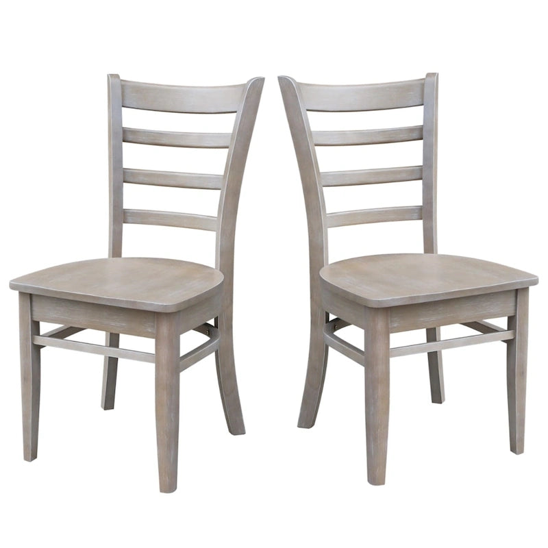 International Concepts Set of Two Emily Side Chairs