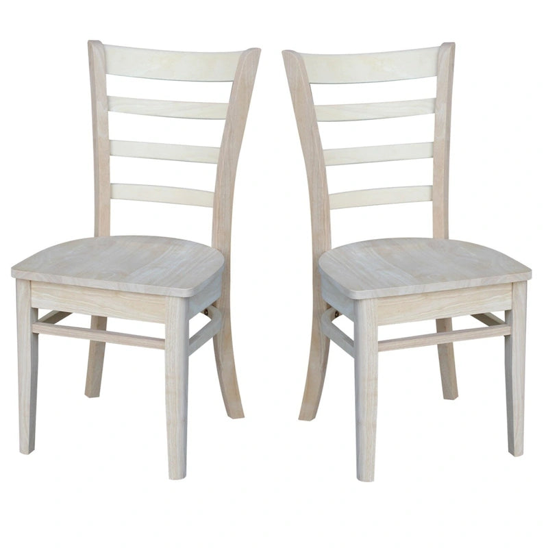 International Concepts Set of Two Emily Side Chairs