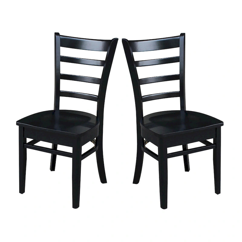 International Concepts Set of Two Emily Side Chairs