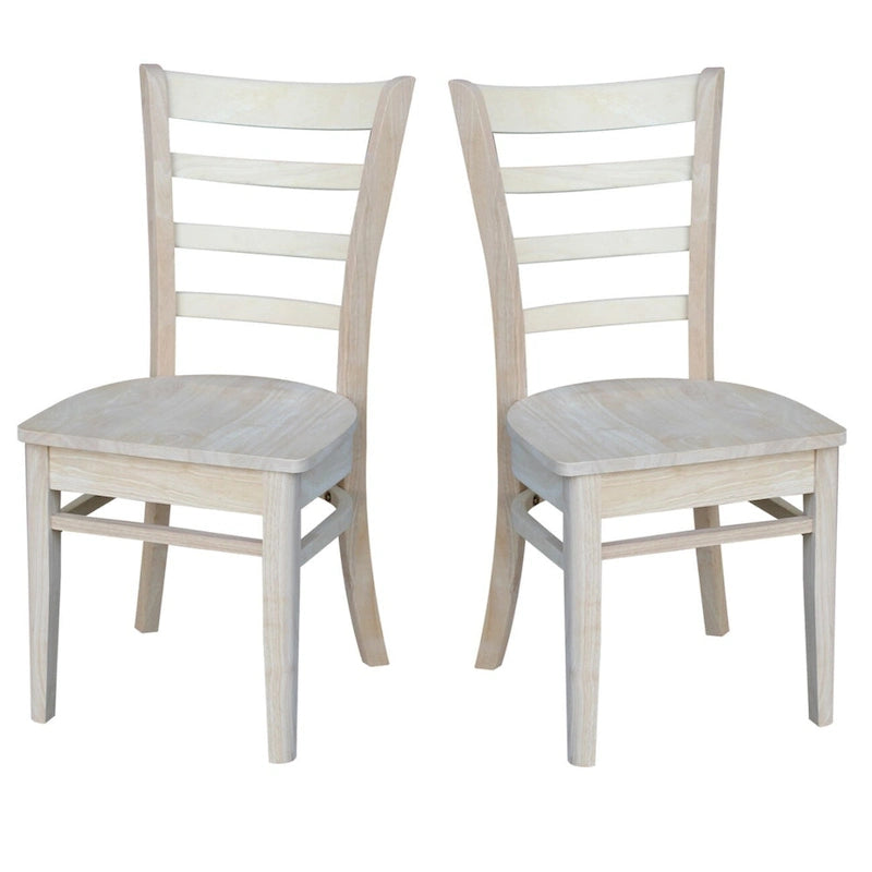 International Concepts Set of Two Emily Side Chairs
