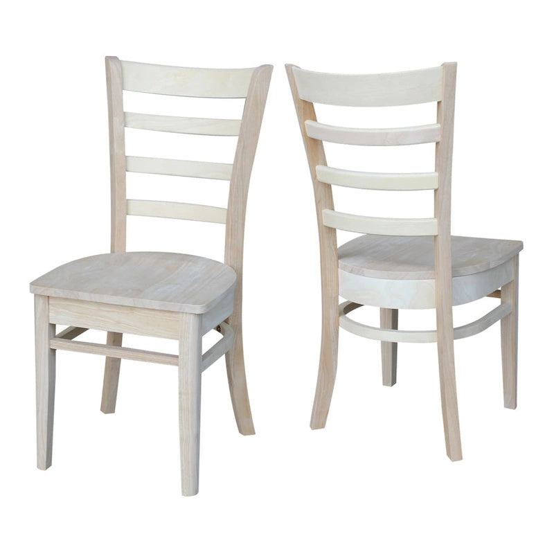 International Concepts Set of Two Emily Side Chairs