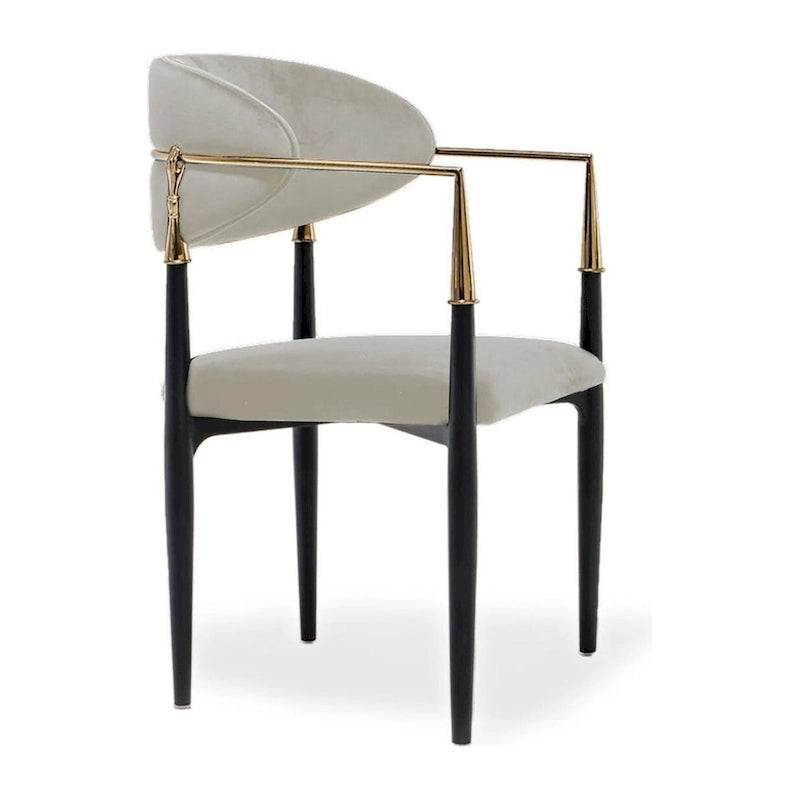 Roubi Gold Stainless Steel Dining Chair