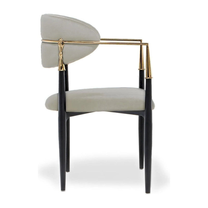Roubi Gold Stainless Steel Dining Chair