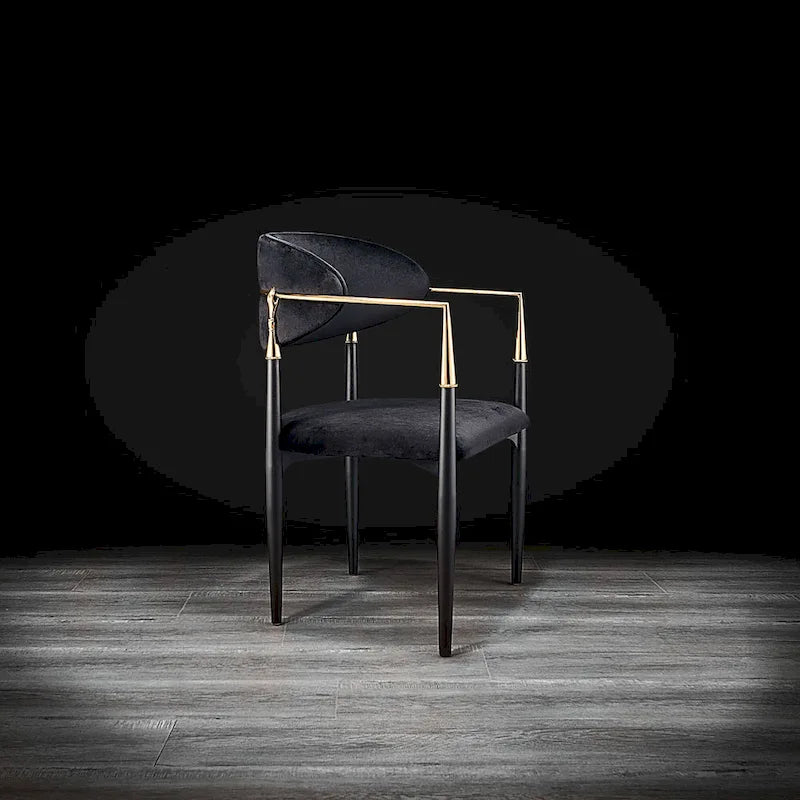 Roubi Gold Stainless Steel Dining Chair