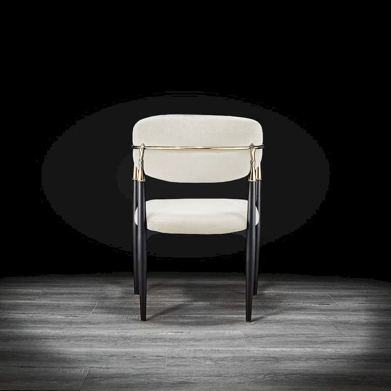 Roubi Gold Stainless Steel Dining Chair