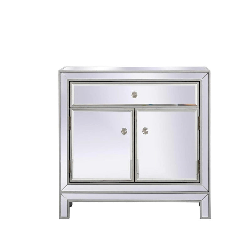 29 in. Antique Mirrored Cabinet