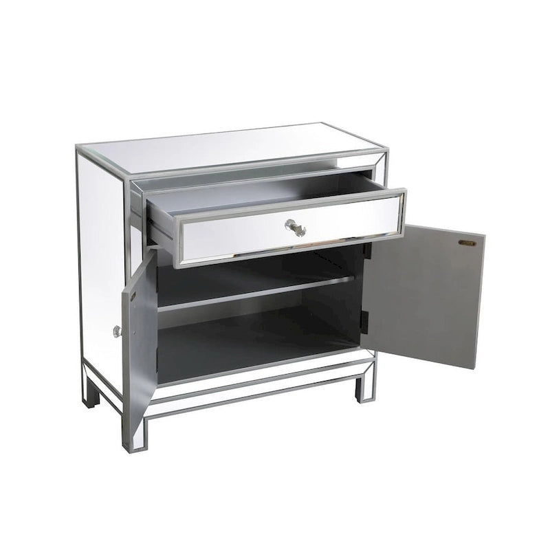 29 in. Antique Mirrored Cabinet