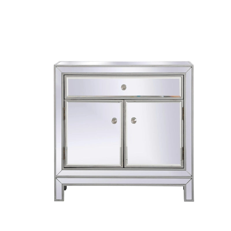 29 in. Antique Mirrored Cabinet