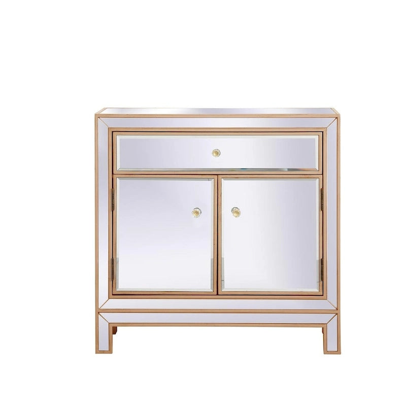 29 in. Antique Mirrored Cabinet