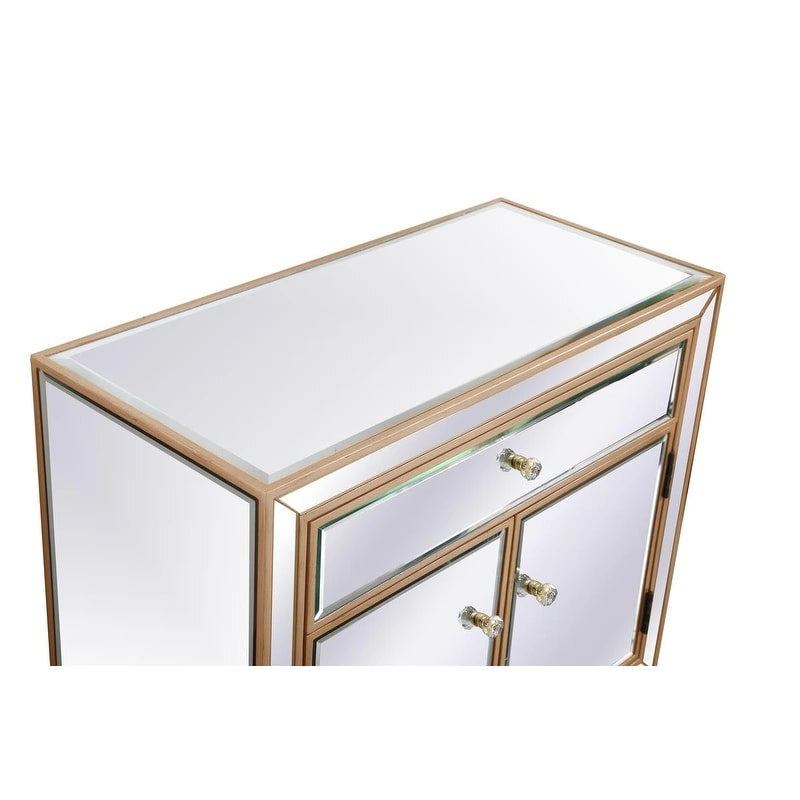 29 in. Antique Mirrored Cabinet