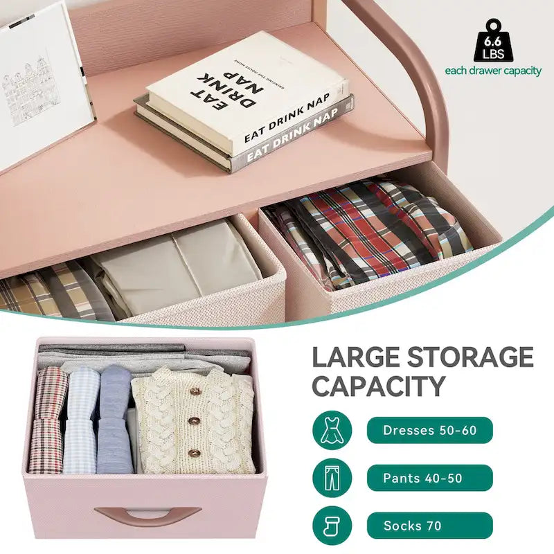 Multifunction 7 Drawers Furniture Storage Chest Grey 7-Drawer Dresser