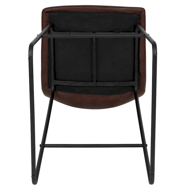Upholstered Counter Height Modern Dining Stools (Set of 2)