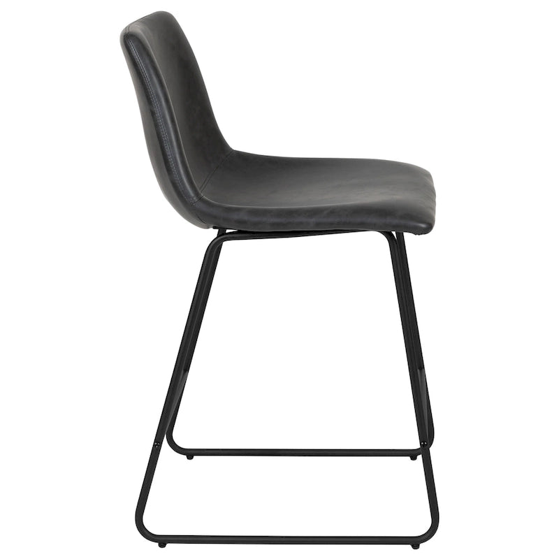 Upholstered Counter Height Modern Dining Stools (Set of 2)