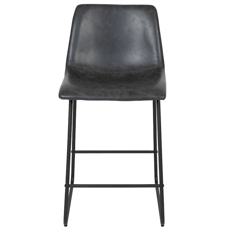 Upholstered Counter Height Modern Dining Stools (Set of 2)