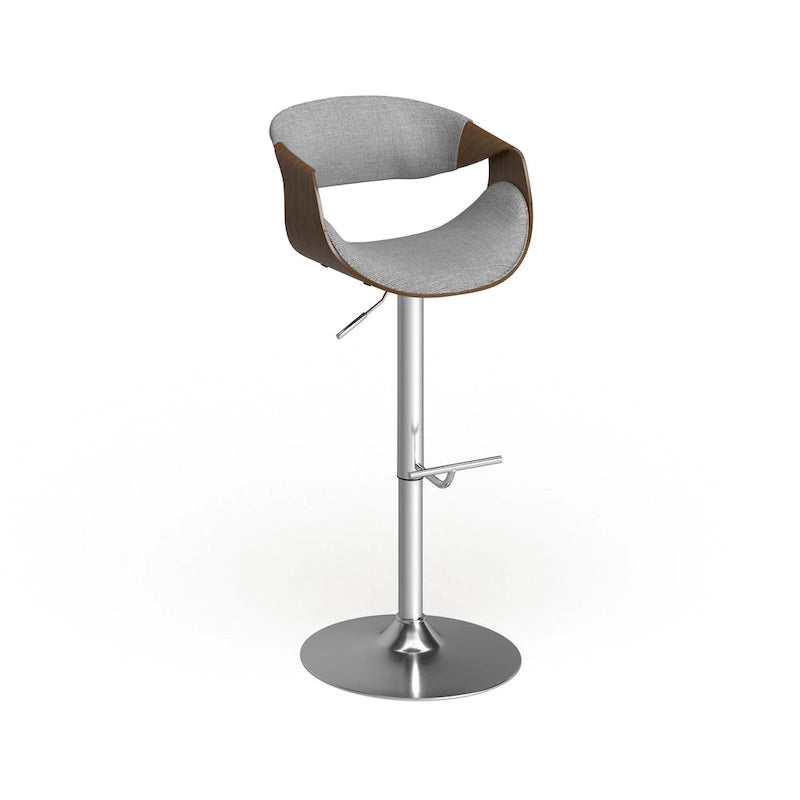 Carson Carrington Sauda Mid-century Modern Walnut WoodAdjustable Bar Stool