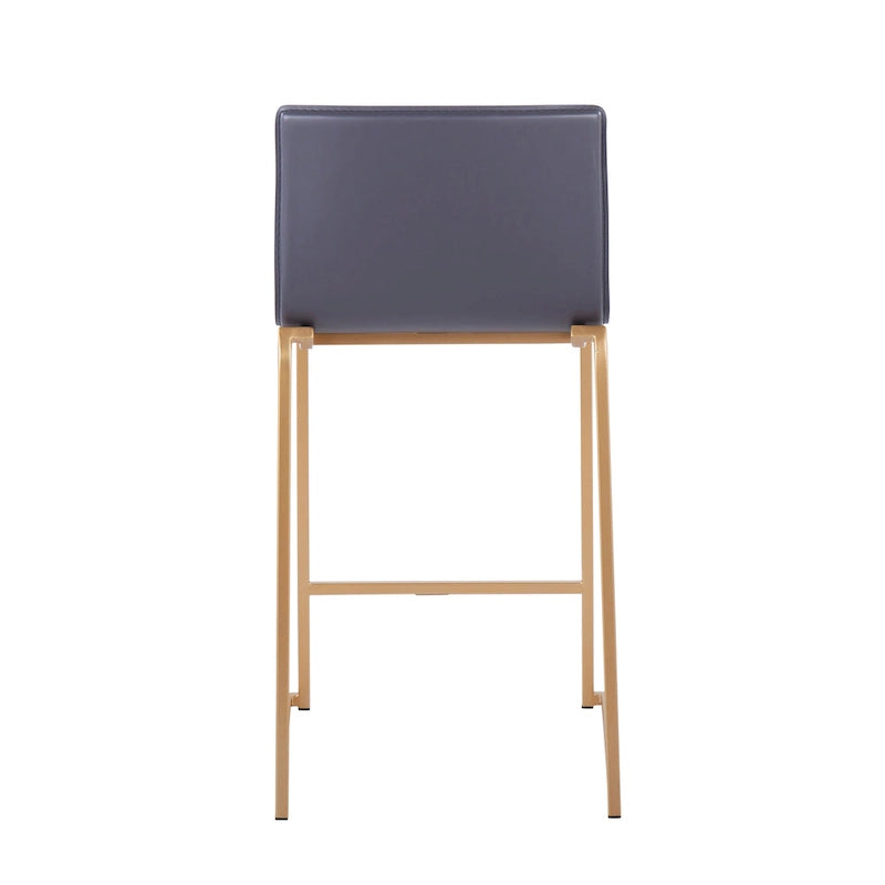 Silver Orchid Mara Upholstered Counter Stool (Set of 2) - N/A