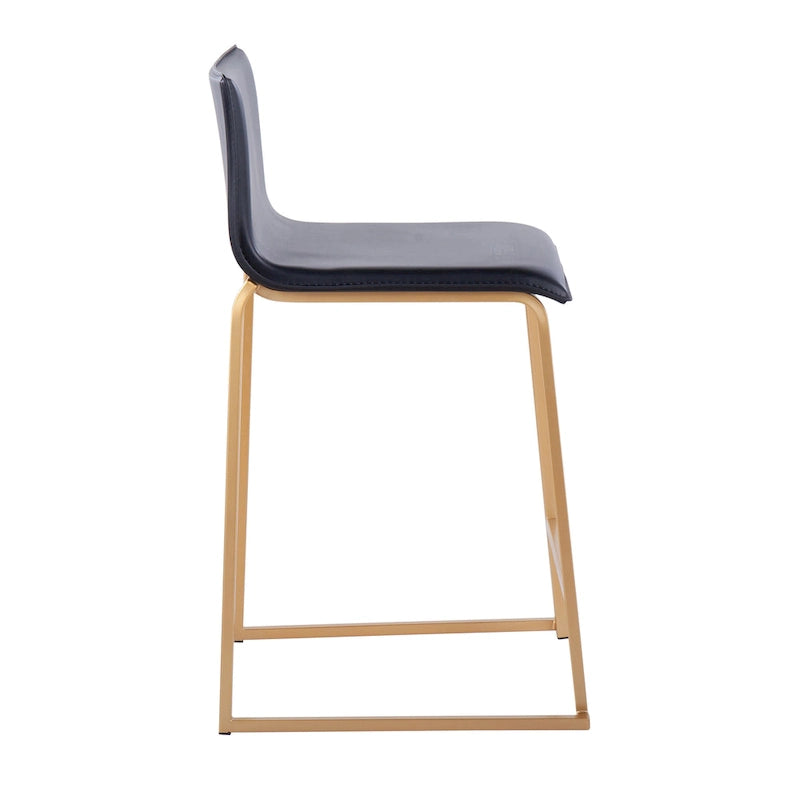 Silver Orchid Mara Upholstered Counter Stool (Set of 2) - N/A