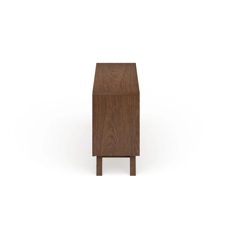 Mid-Century White and Brown Dresser by Baxton Studio