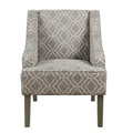 Porch & Den Bohmann Ash Geometric Classic Swoop Arm Chair