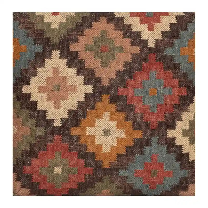 HERAT ORIENTAL Handmade Upholstered Ottoman Stool