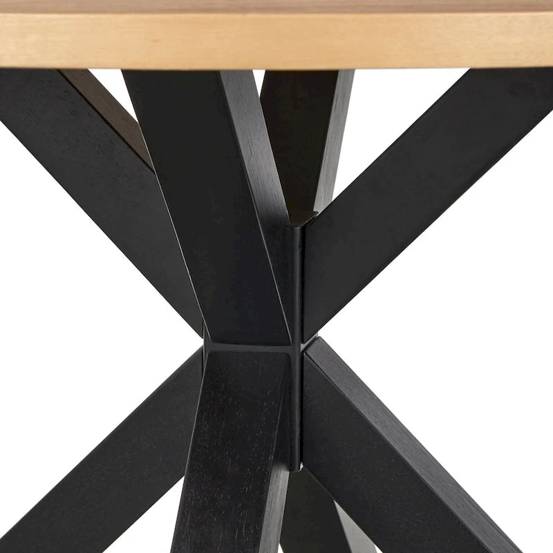 Lifestorey Gilcrest Cross Pedestal Dining Table