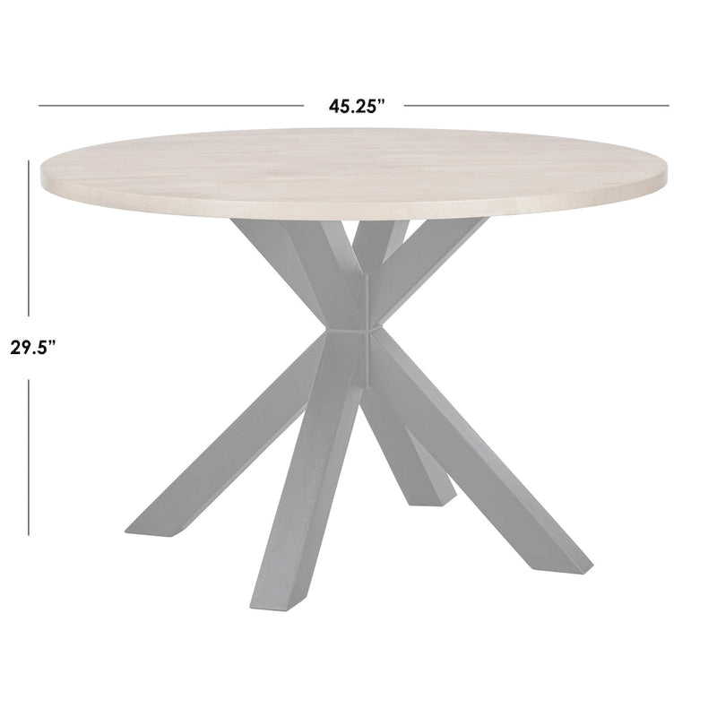 Lifestorey Gilcrest Cross Pedestal Dining Table