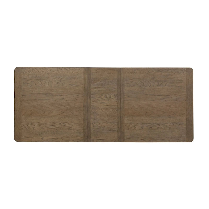 Farmhouse Reimagined Antique White with Chestnut Trestle Table