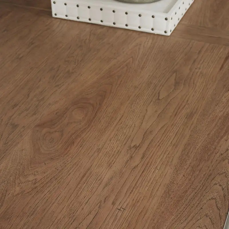 Farmhouse Reimagined Antique White with Chestnut Trestle Table