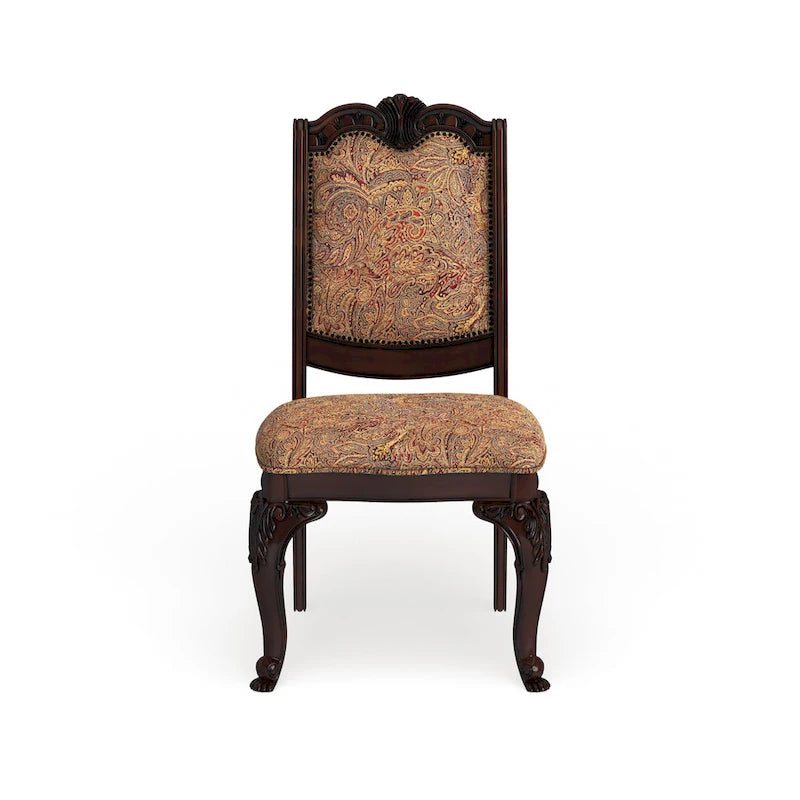 Furniture of America Kova Traditional Cherry Fabric Formal Dining Chairs (Set of 2)