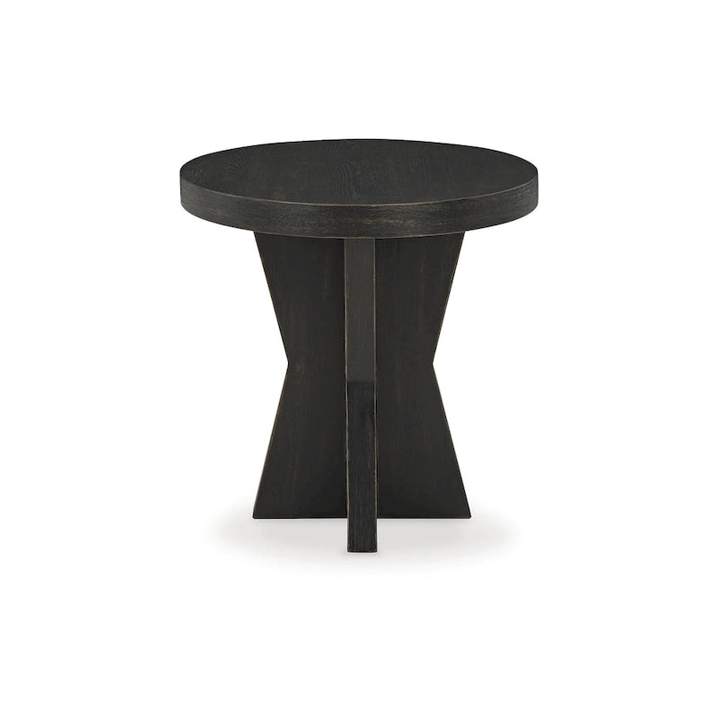 Signature Design by Ashley Galliden Black End Table - 24W x 24D x 24H