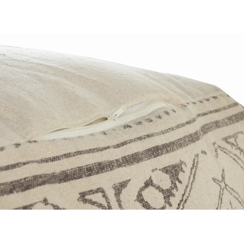 Sevita Handmade Geometric Rustic Farmhouse Pouf