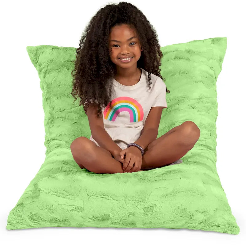 Jaxx Saxx 3.5 Foot Giant Decor Floor Pillow For Kids, Faux-Fur