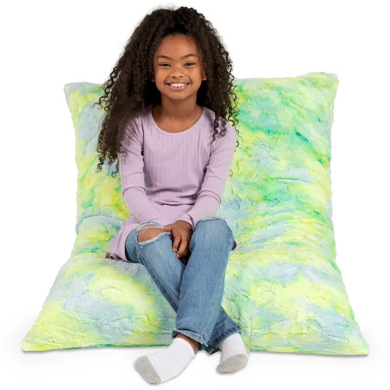 Jaxx Saxx 3.5 Foot Giant Decor Floor Pillow For Kids, Faux-Fur