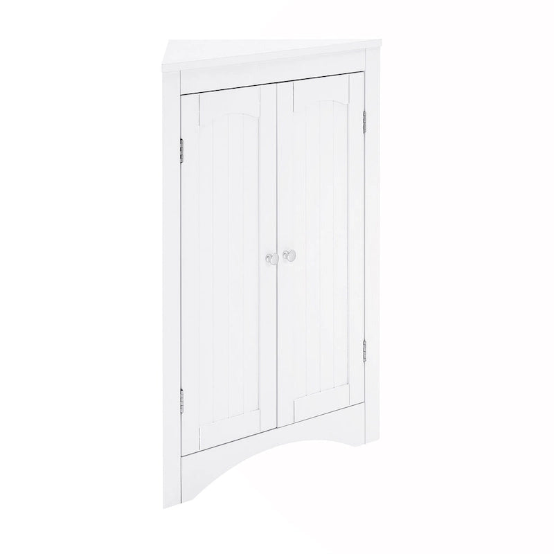 Corner Cabinet with Doors and Shelves