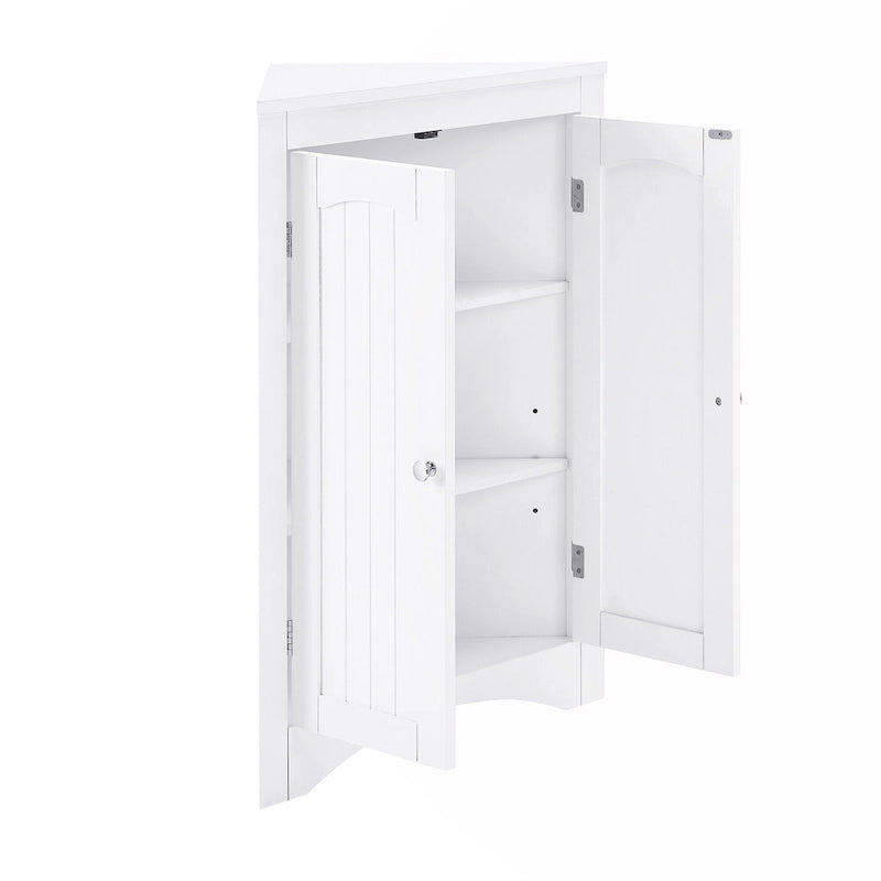 Corner Cabinet with Doors and Shelves