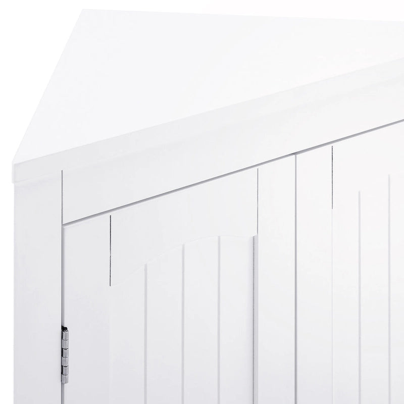 Corner Cabinet with Doors and Shelves