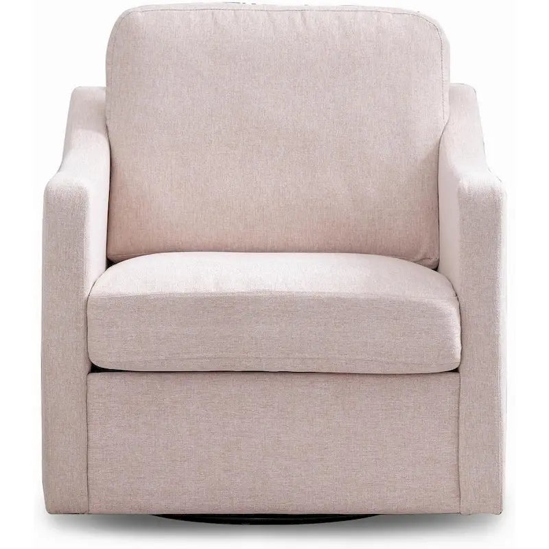 Mixoy 360 Degree Swivel Accent Sofa Chair,Linen Square Armchair