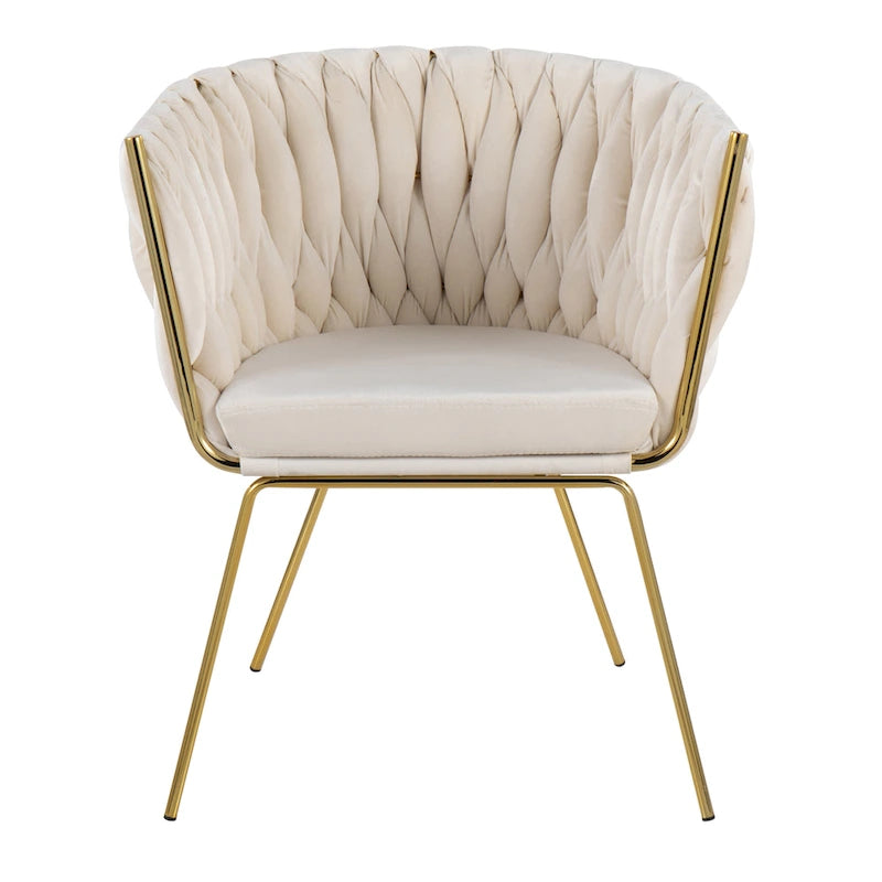 Silver Orchid Braided Erika Chair