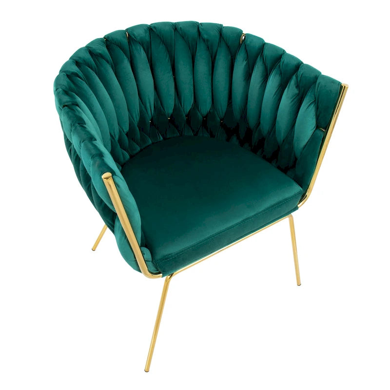 Silver Orchid Braided Erika Chair