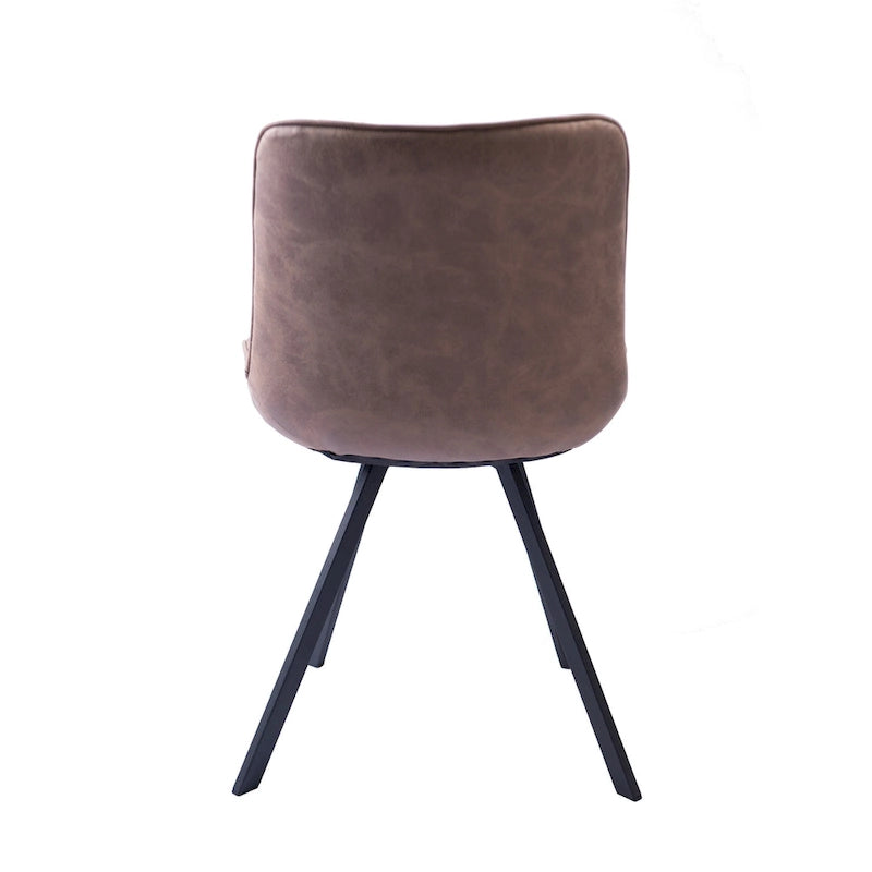 Porthos Home Vue Dining Chairs Set of 2, Microfiber and Metal Legs